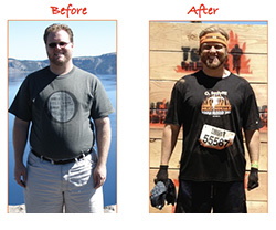 Gregg R. — before and after training at O2 BodyFit