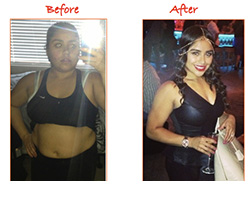 Jackie Q. — before and after training at O2 BodyFit