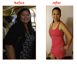 Tess S. — before and after training at O2 BodyFit